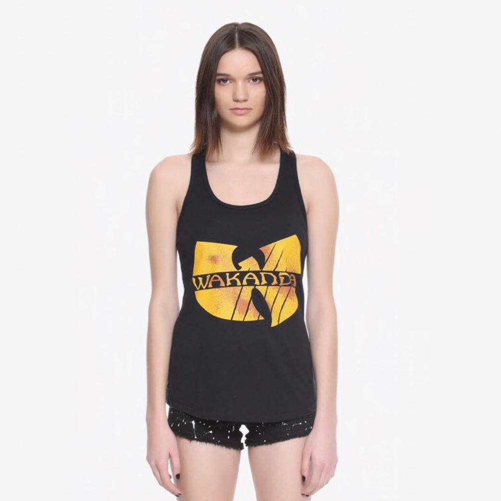 Disney marvel wu-tang wakanda black tank size S